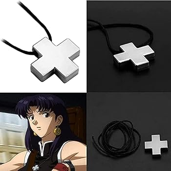 エヴァンゲリオン 限定 十字架型 ネックレス クロスペンダント 葛城ミサト EVANGELION STORE オフィシャル版 葛城ミサト クロスペンダント